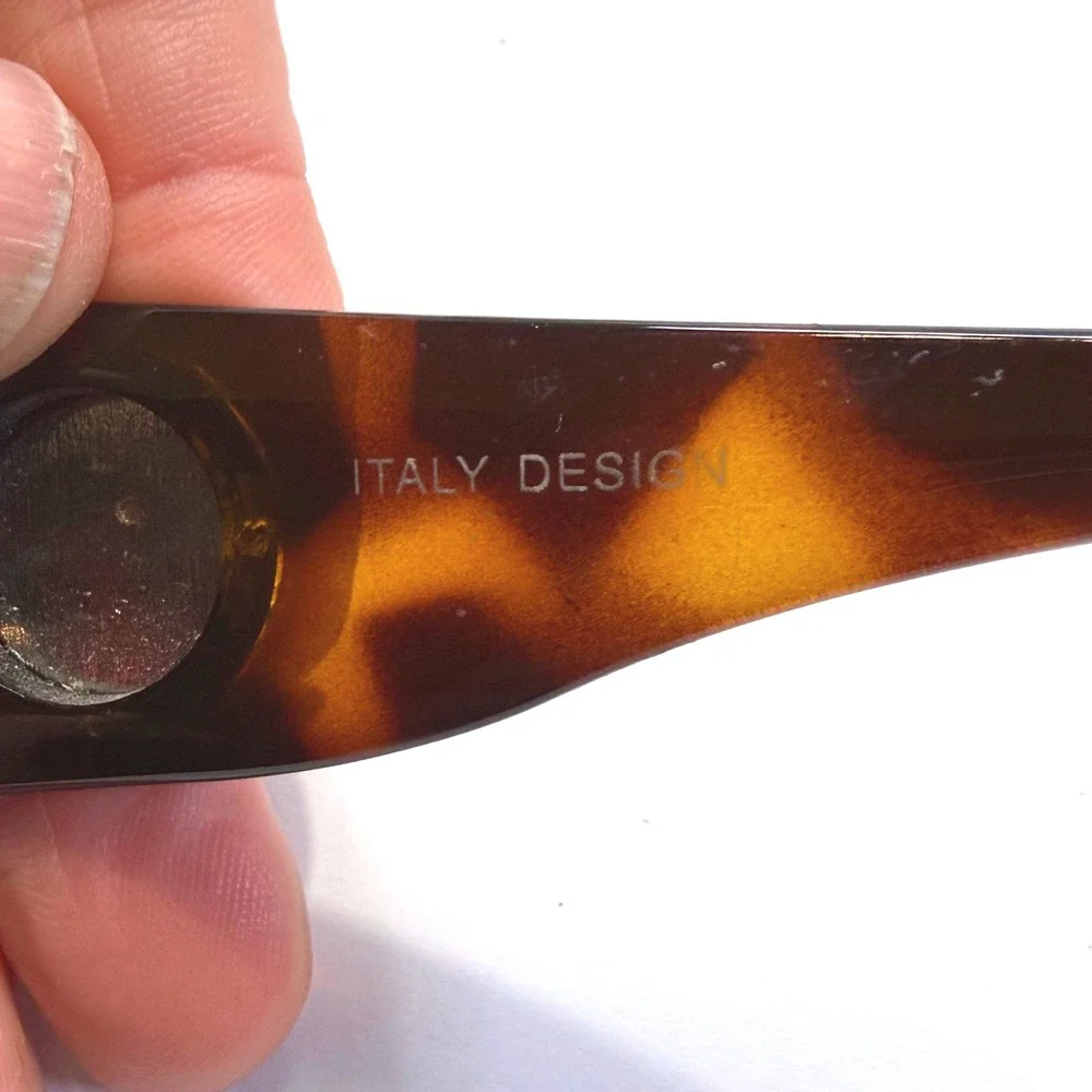 Tous Italy Design Tortoise Sunglasses Brown Lens Silver Bear Logo PS7069